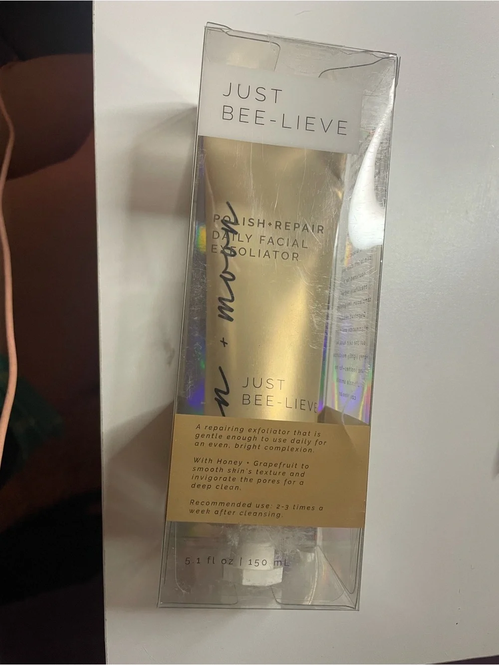 Just Bee-Lieve Daily Facial Exfoliator - Gold